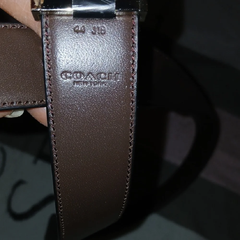 Coach Black Belt with Silver Buckle - Picture 6 of 10